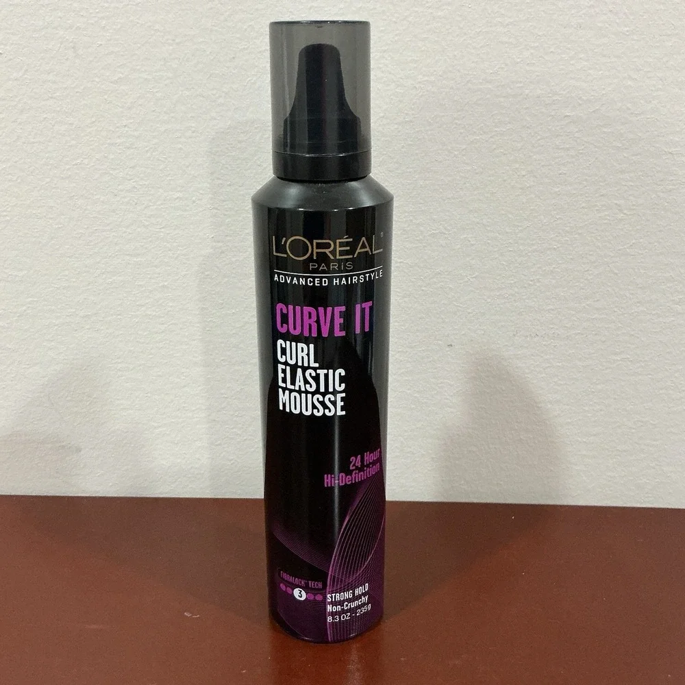 L'Oreal‎ Paris CURVE IT Curl Elastic Mousse Strong Hold 8.3 oz New! Discontinued